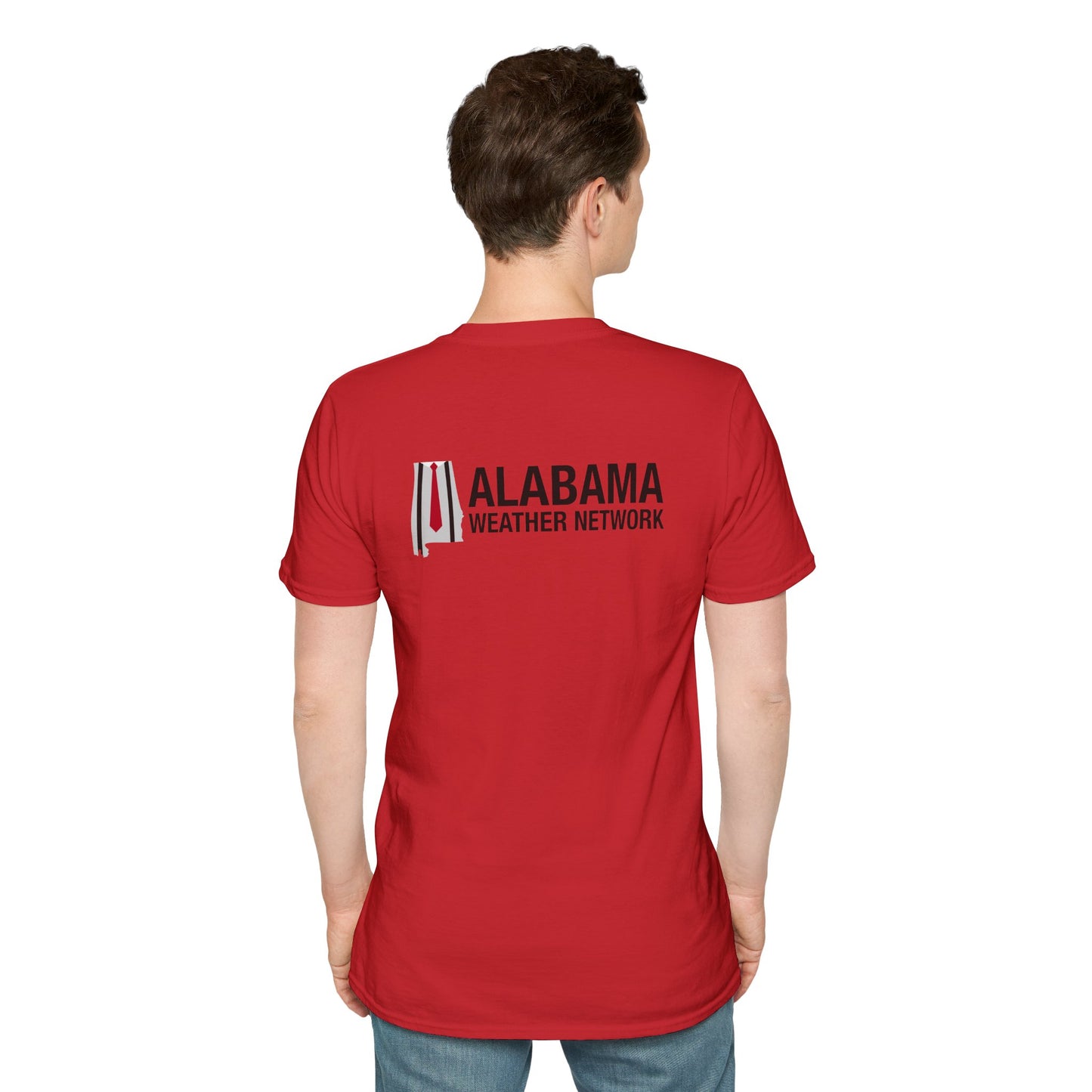 AWN Logo Front and Back T-Shirt Red